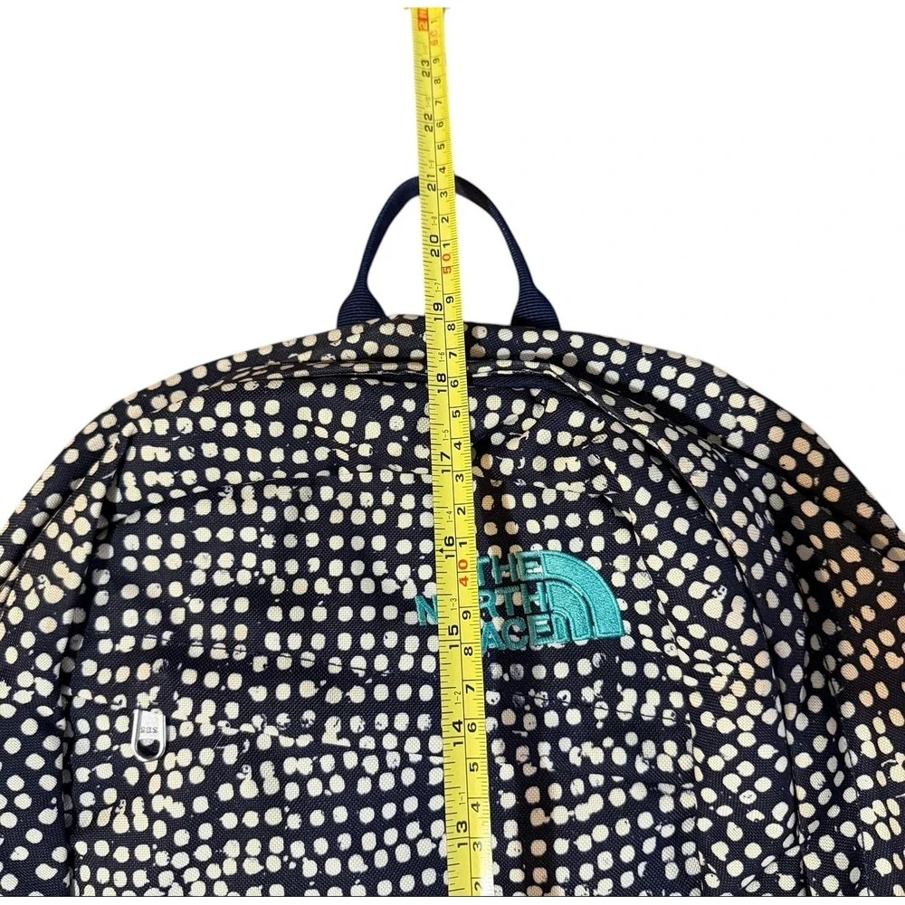 The North Face Wise Guy Backpack Navy White Polka Dot School Travel Bag - Picture 11 of 12
